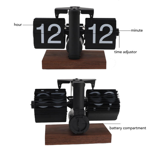 Vintage Rotary Desk Clock