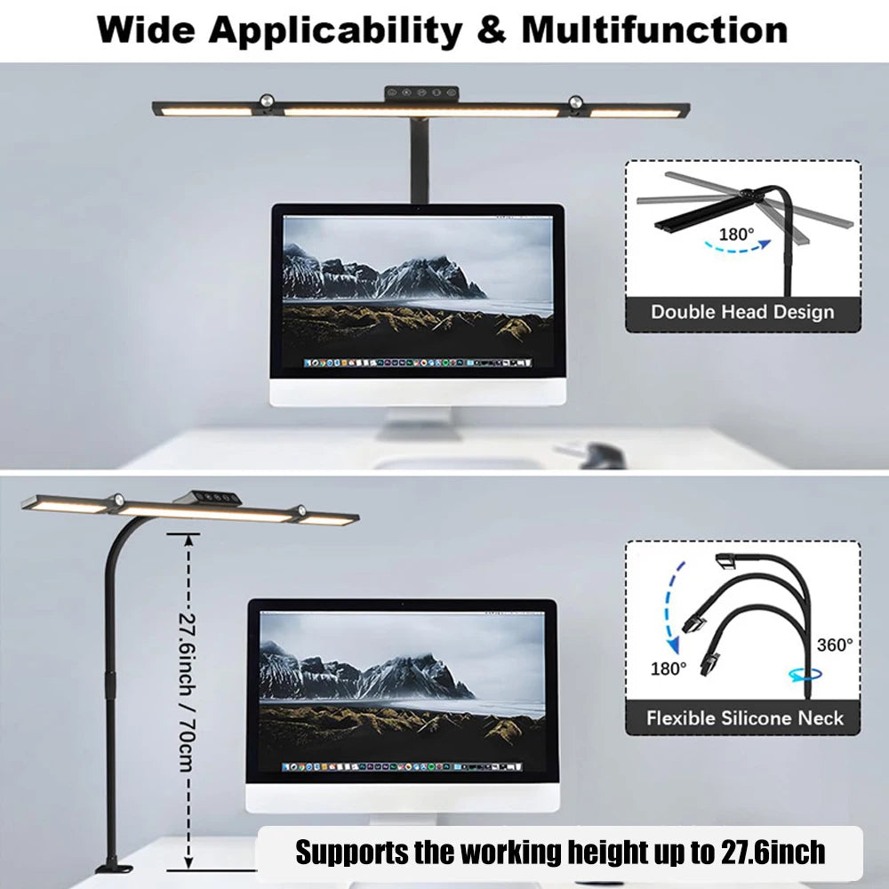 24W Clamp LED Desk Lamp