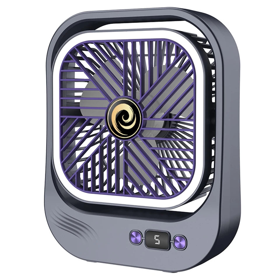 Rechargeable LED Mini Desk Fan