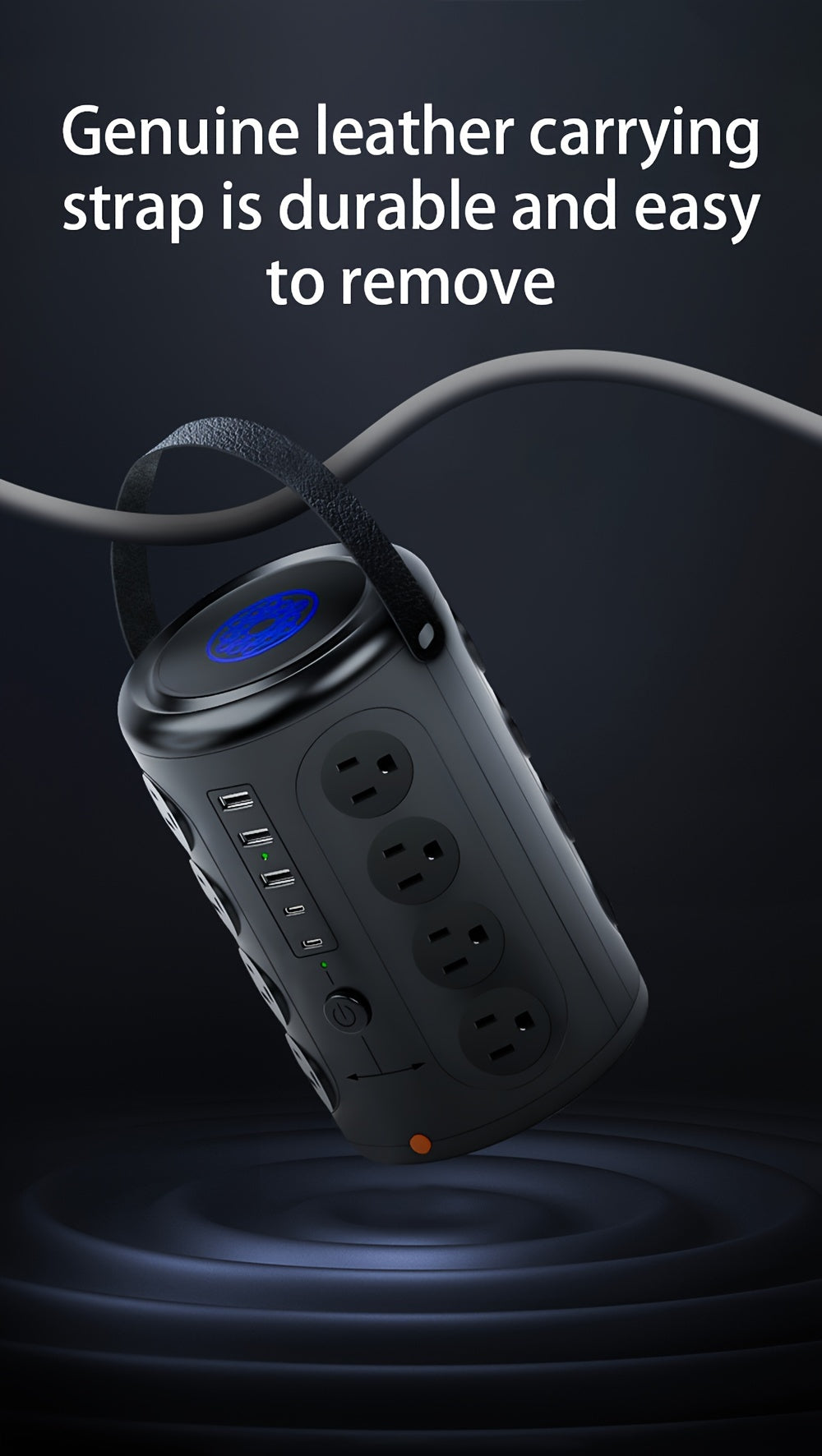 Power Strip Tower with Surge