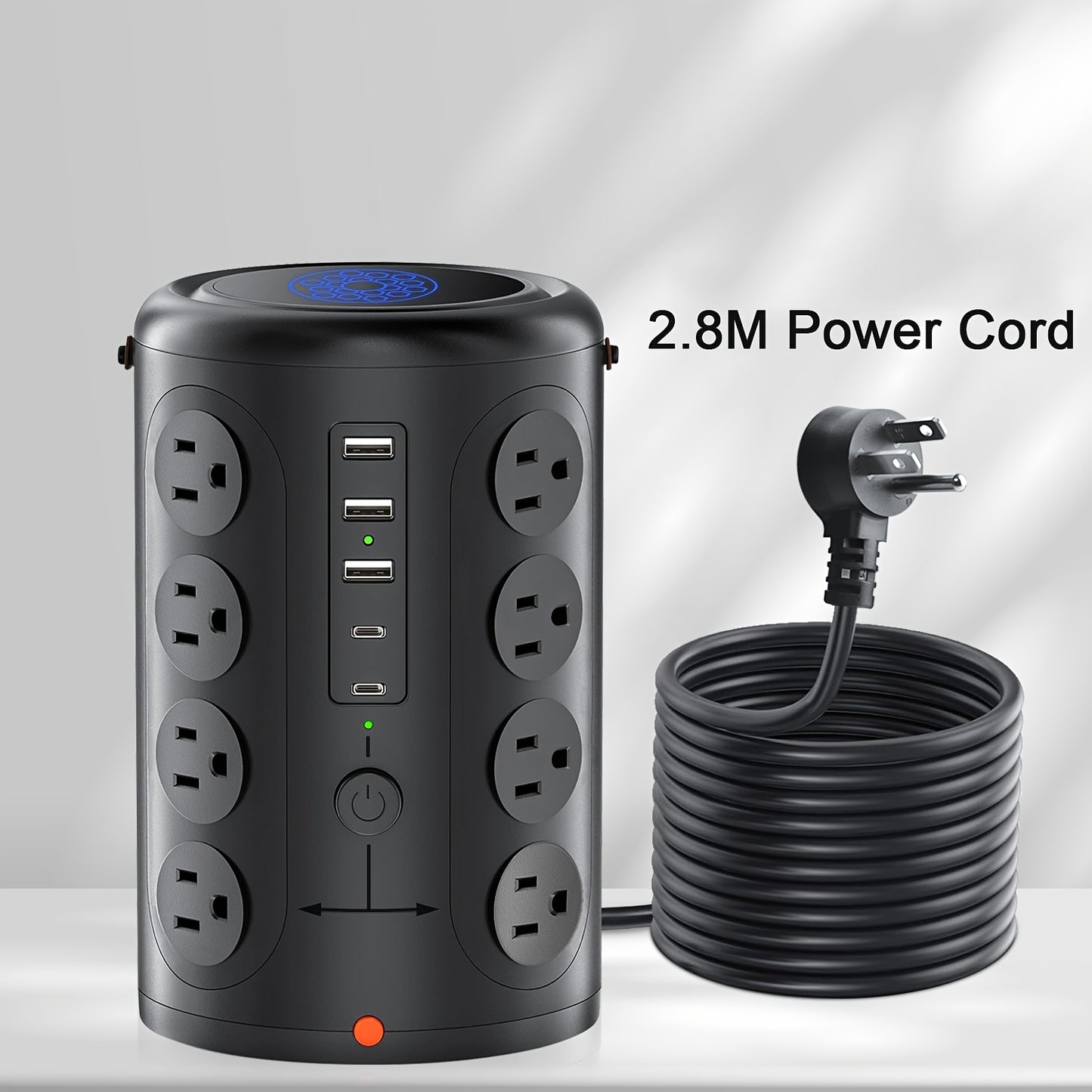 Power Strip Tower with Surge