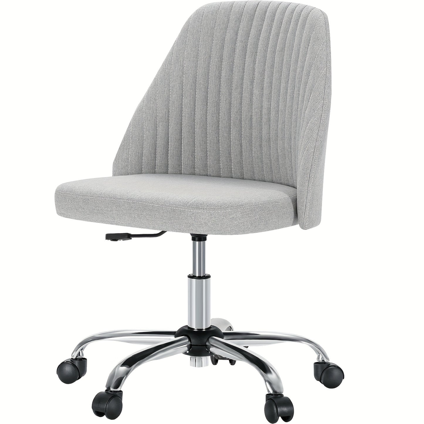 Armless Fabric Swivel Chair