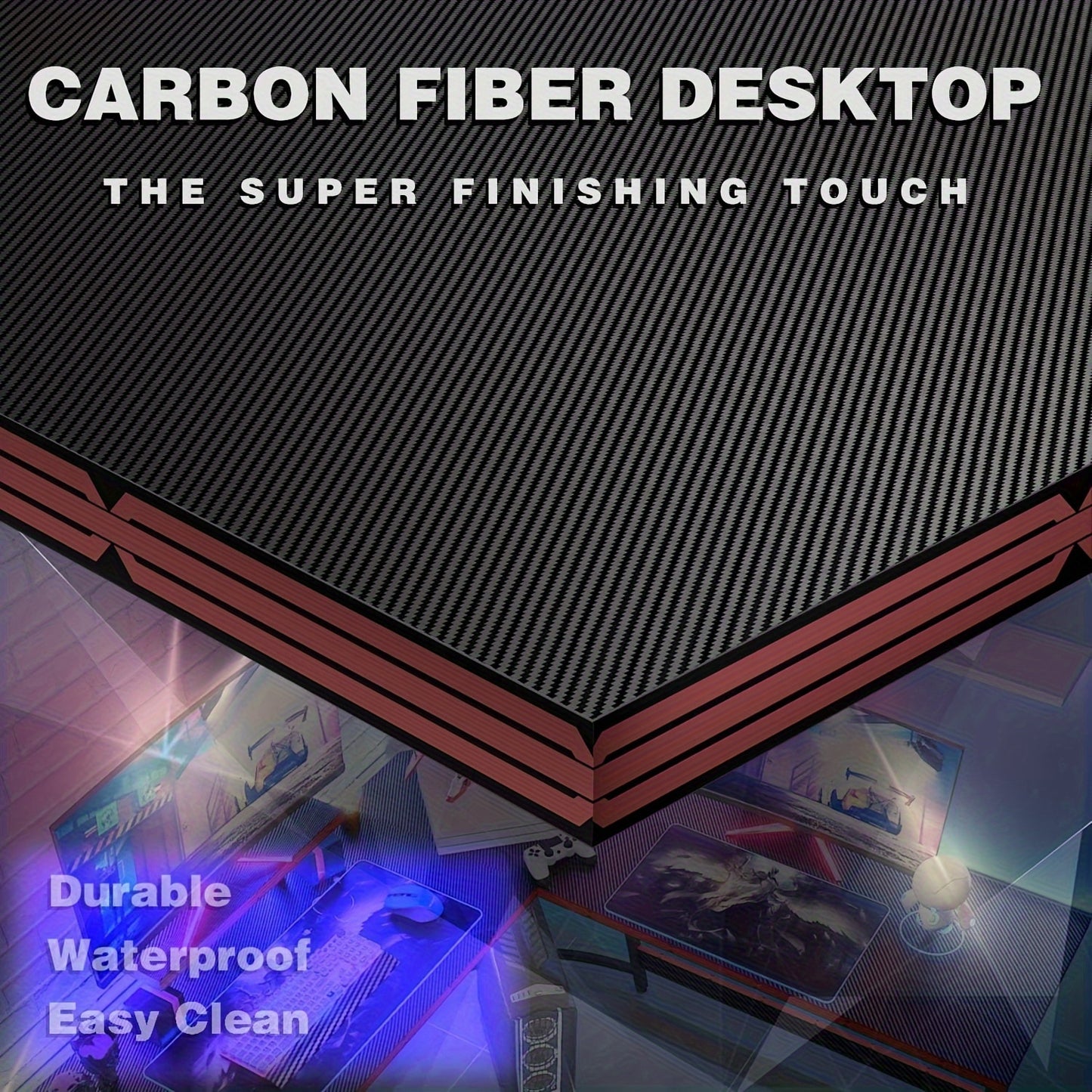 51 Inch L-Shaped Gaming Desk