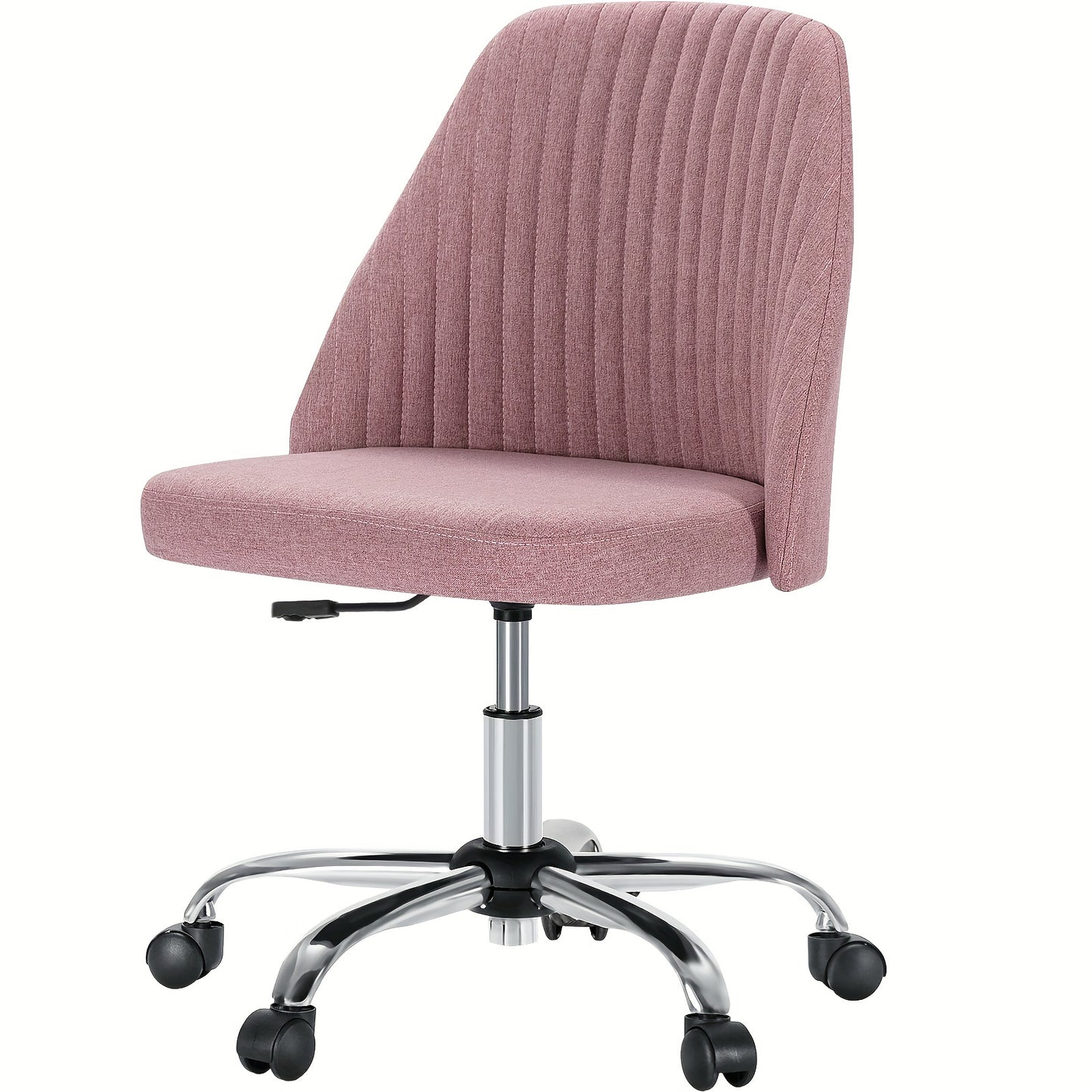 Armless Fabric Swivel Chair
