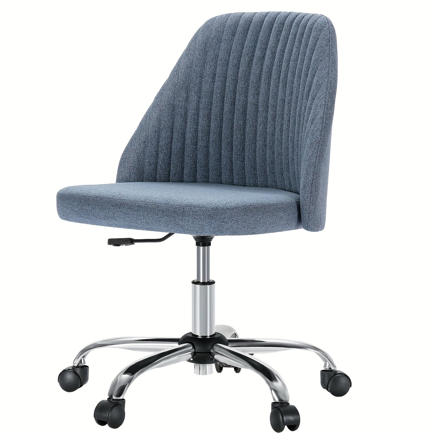 Armless Fabric Swivel Chair