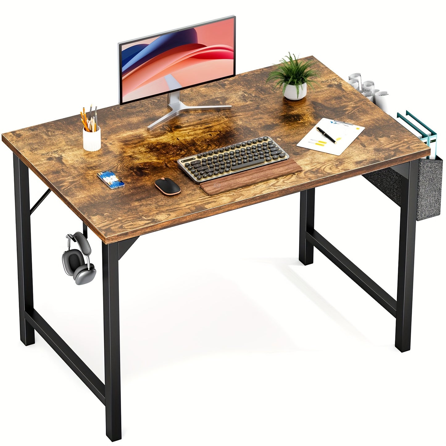 Desk with Storage Hook Bag