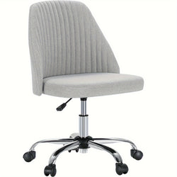 Armless Fabric Swivel Chair