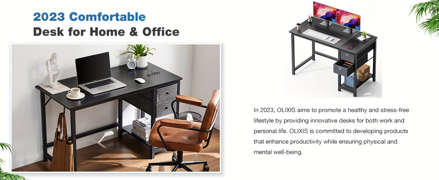 40 Inch Desk with Drawers