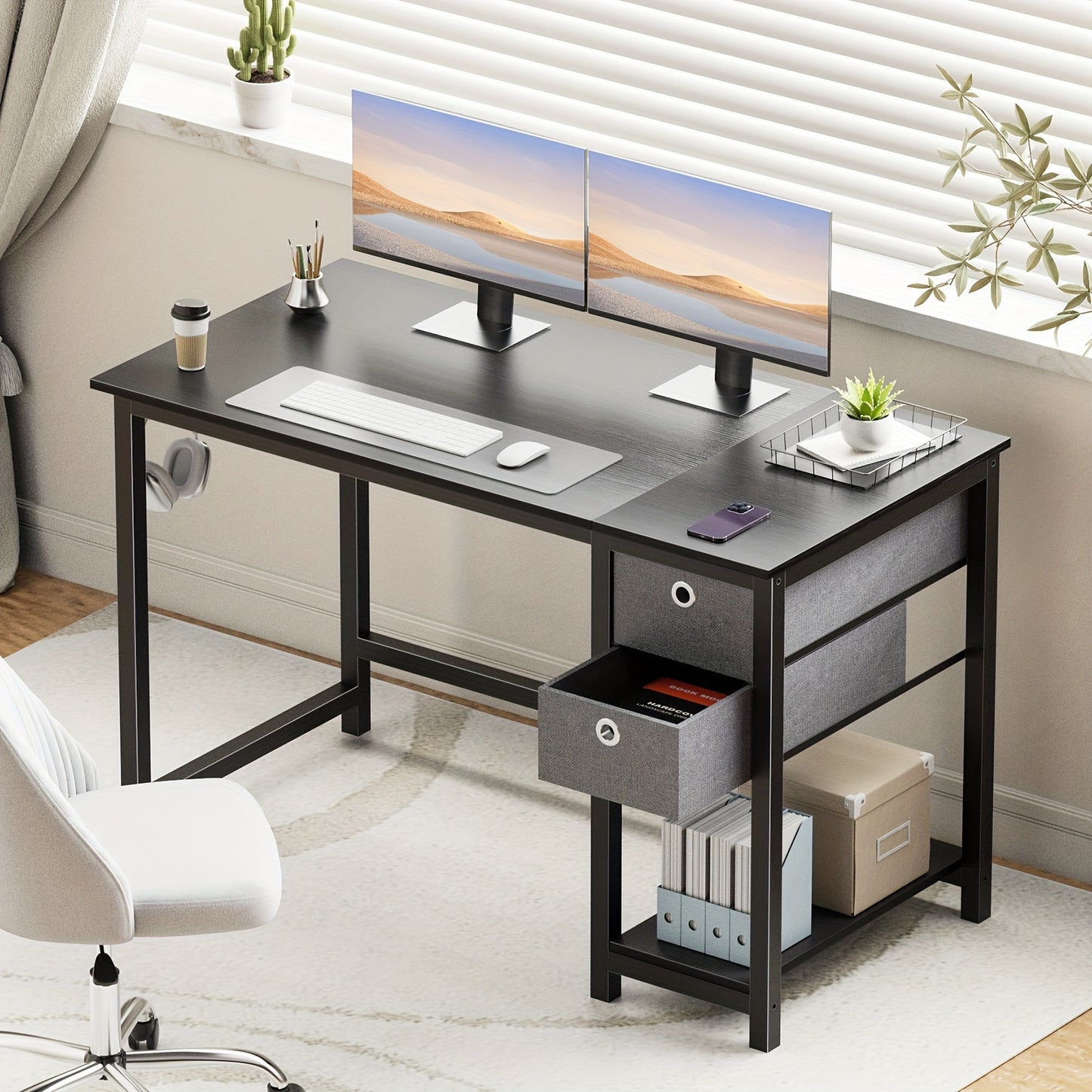 40 Inch Desk with Drawers
