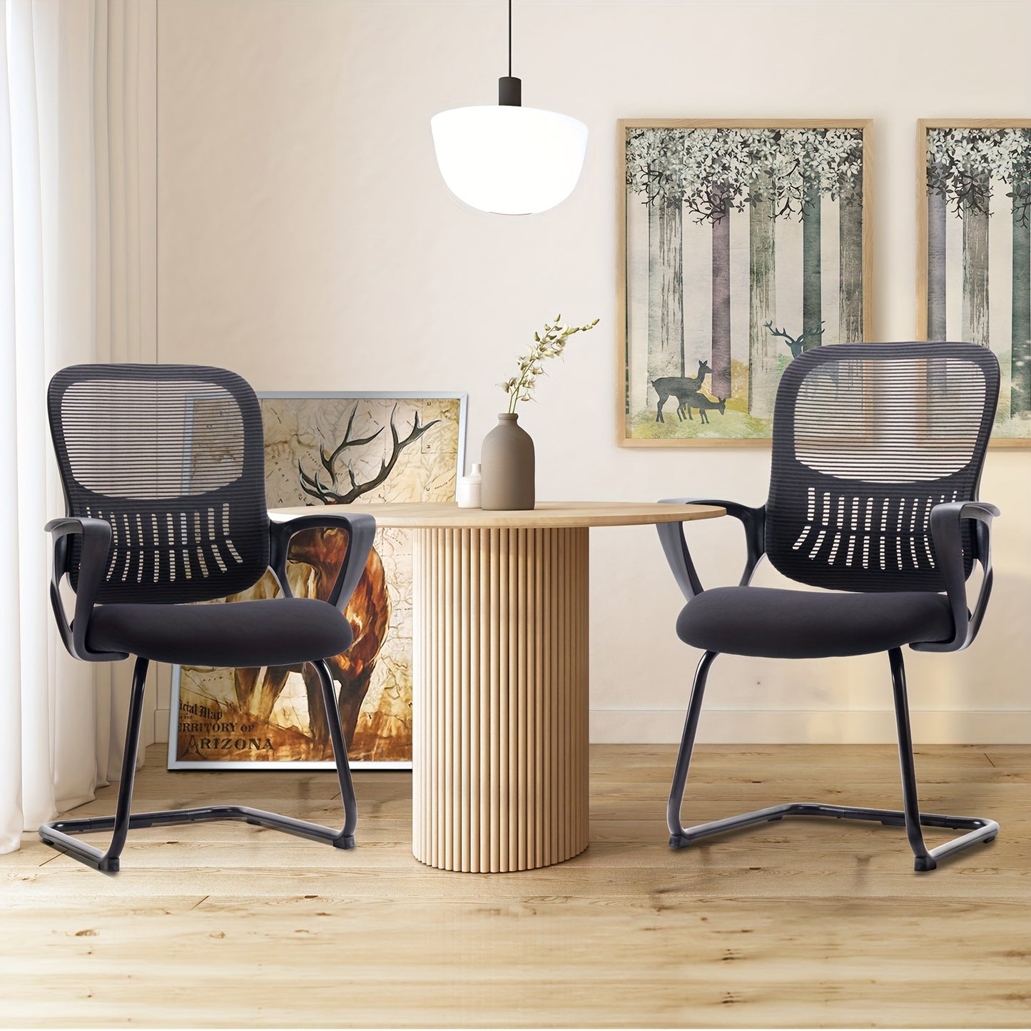 Sled Base Mesh Chair