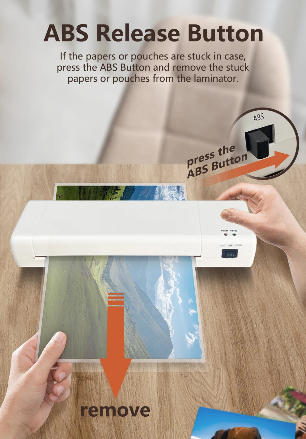 9 Inch Hot Cold Laminator