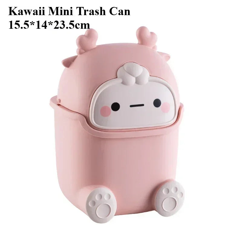 Compact Quiet-Close Trash Can
