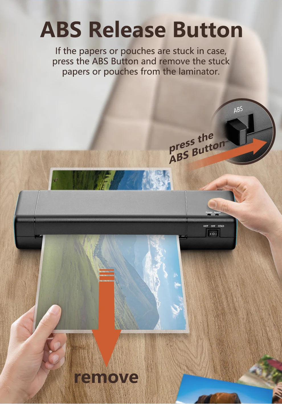 9 Inch Hot Cold Laminator