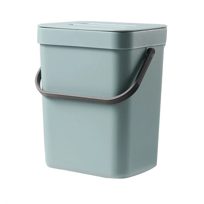 Compact Quiet-Close Trash Can