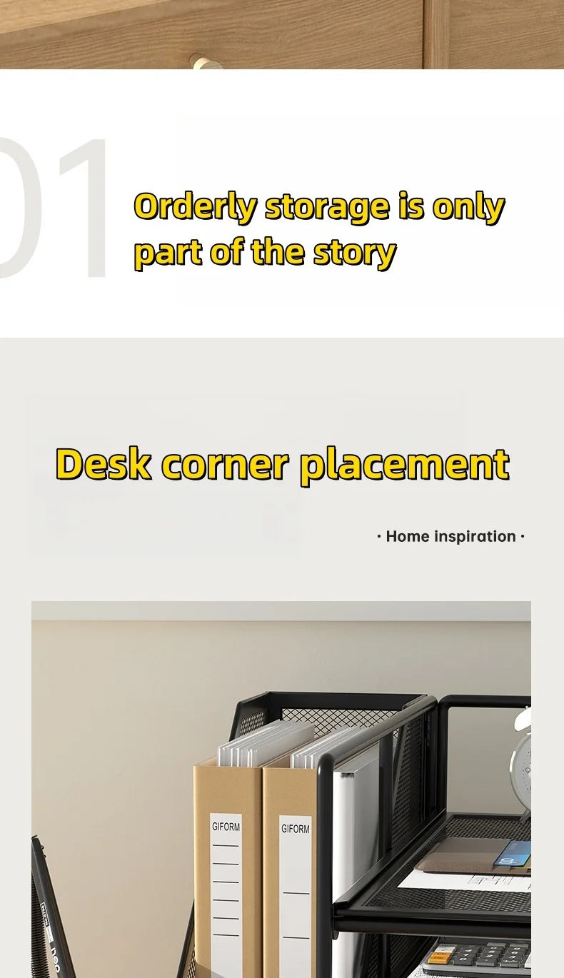 4-Tier Metal Desk Organizer