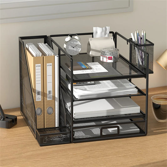 4-Tier Metal Desk Organizer