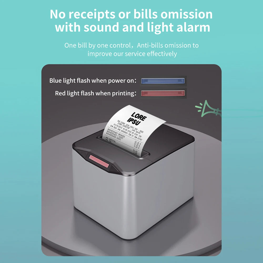 Wireless Wall-Mount Receipt Printer