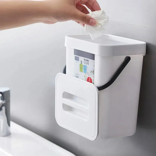 Compact Quiet-Close Trash Can