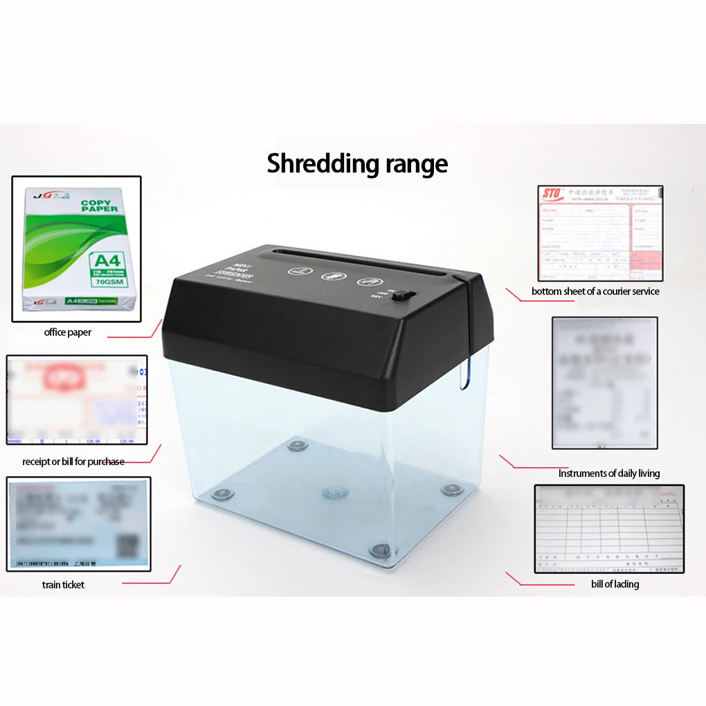 Portable Mini Paper Shredder