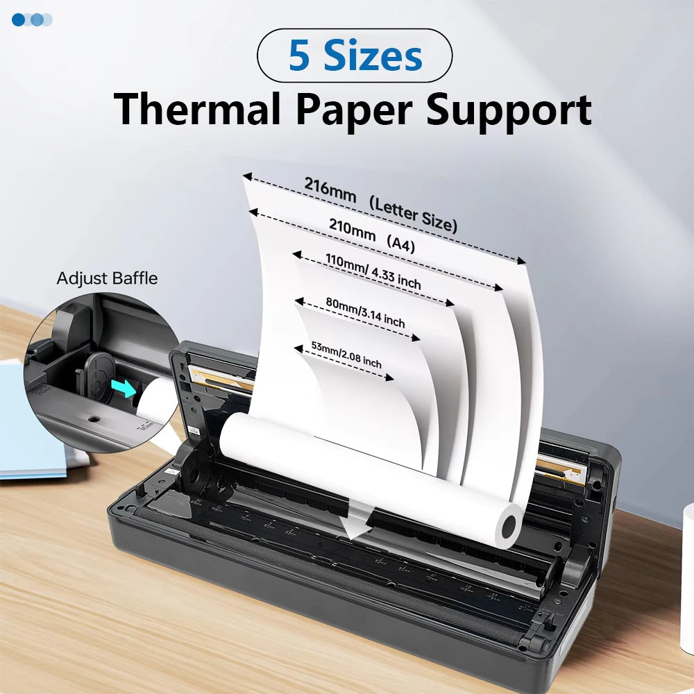 Letter Size Bluetooth Thermal Printer