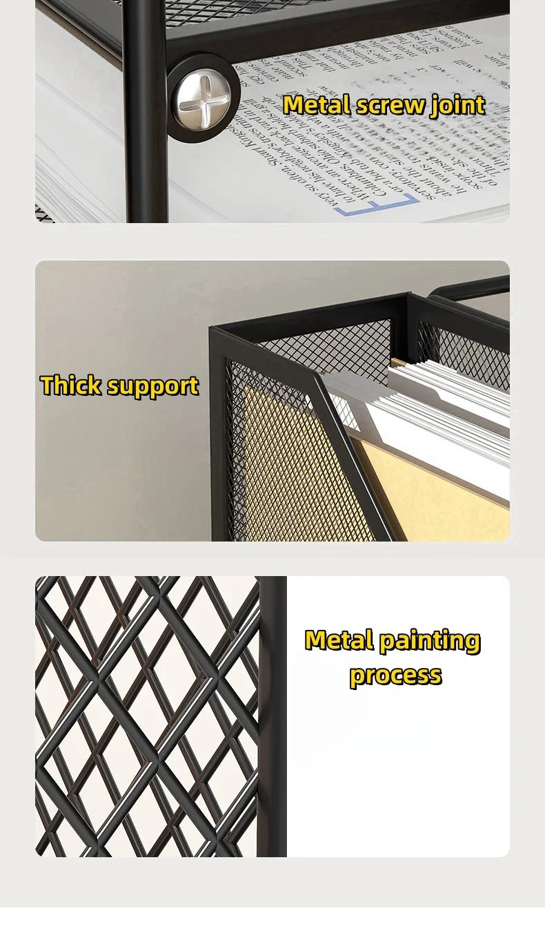 4-Tier Metal Desk Organizer