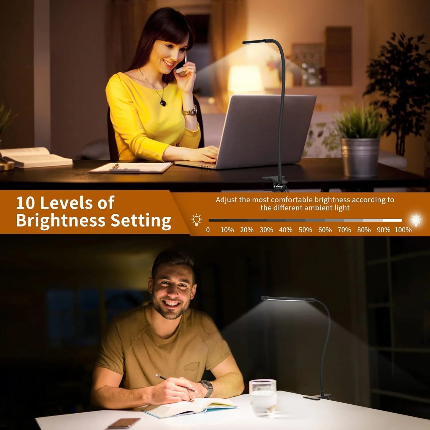 USB Clip Reading Light