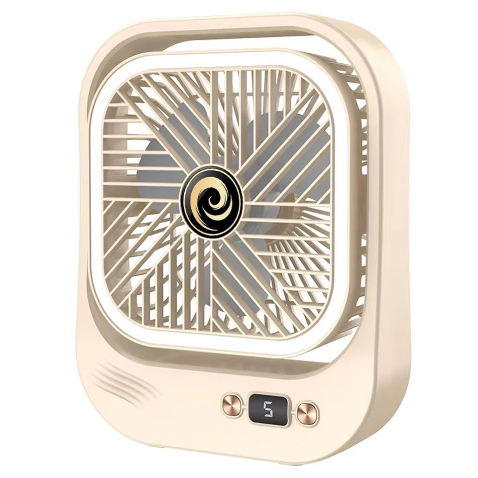 Rechargeable LED Mini Desk Fan