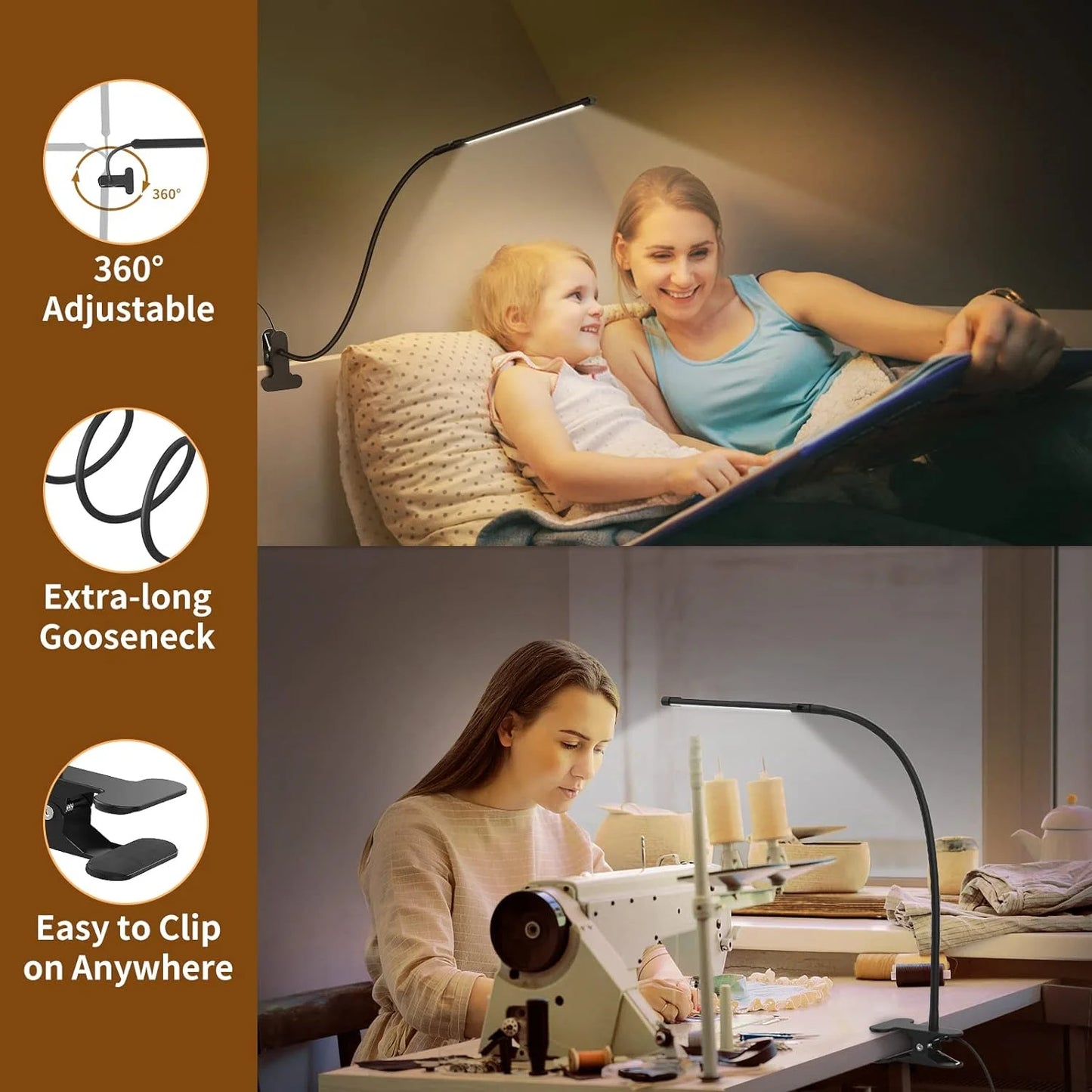 USB Clip Reading Light
