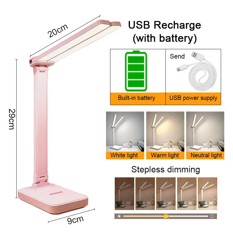 Rechargeable Touch LED Desk Lamp