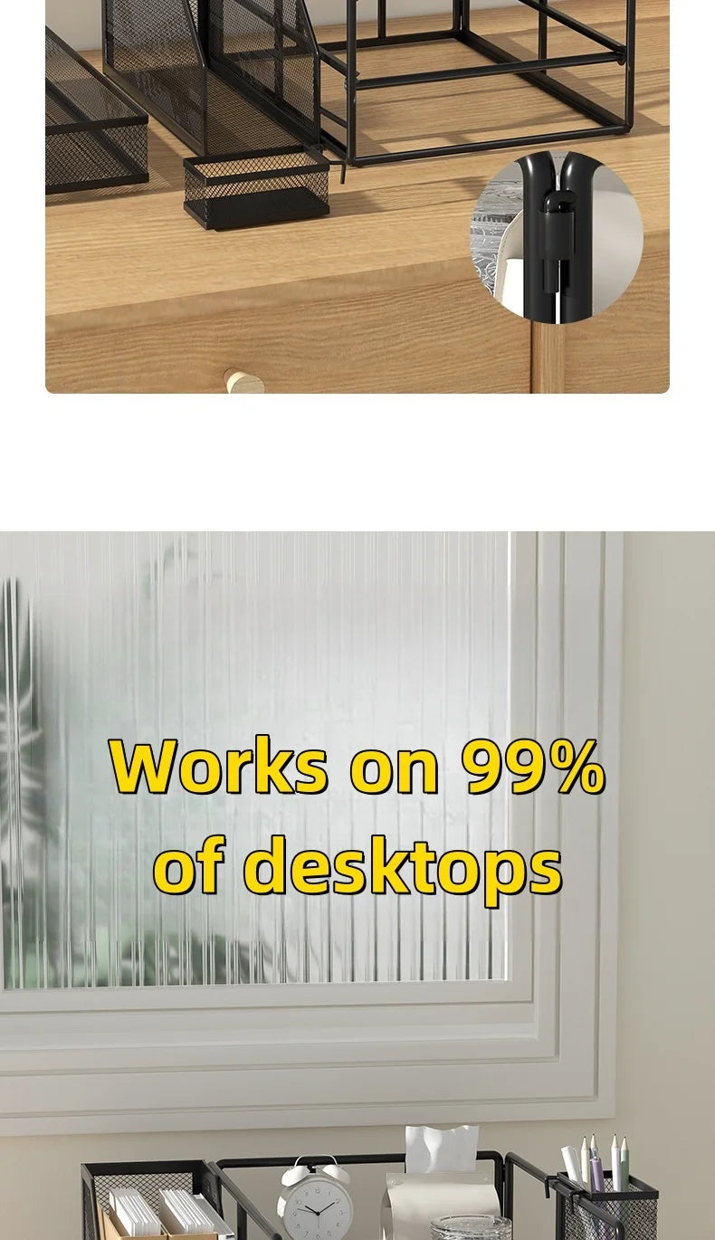 4-Tier Metal Desk Organizer