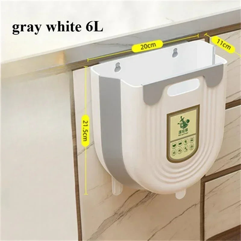 Compact Quiet-Close Trash Can