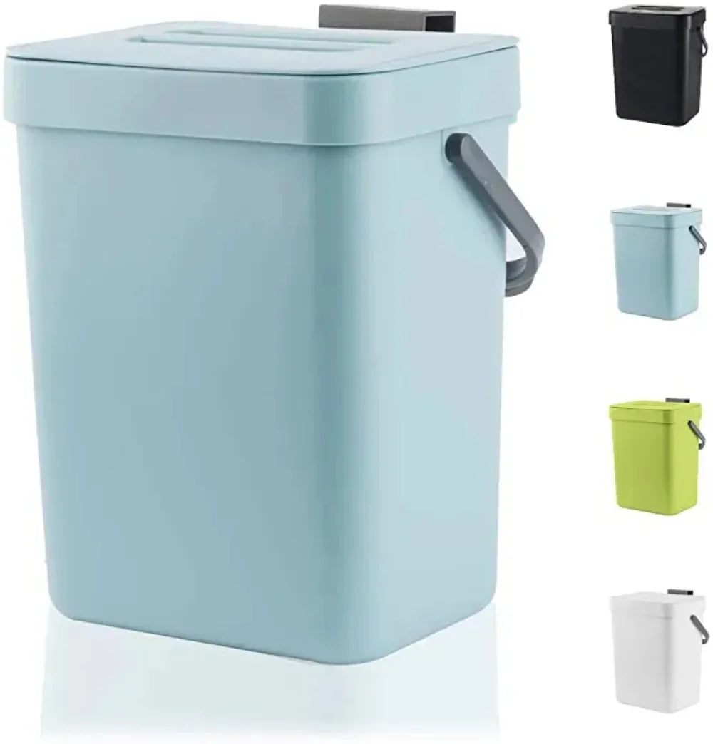 Compact Quiet-Close Trash Can
