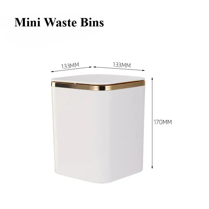 Compact Quiet-Close Trash Can