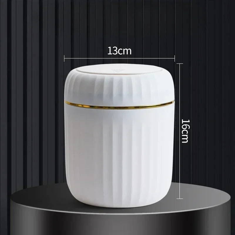 Compact Quiet-Close Trash Can