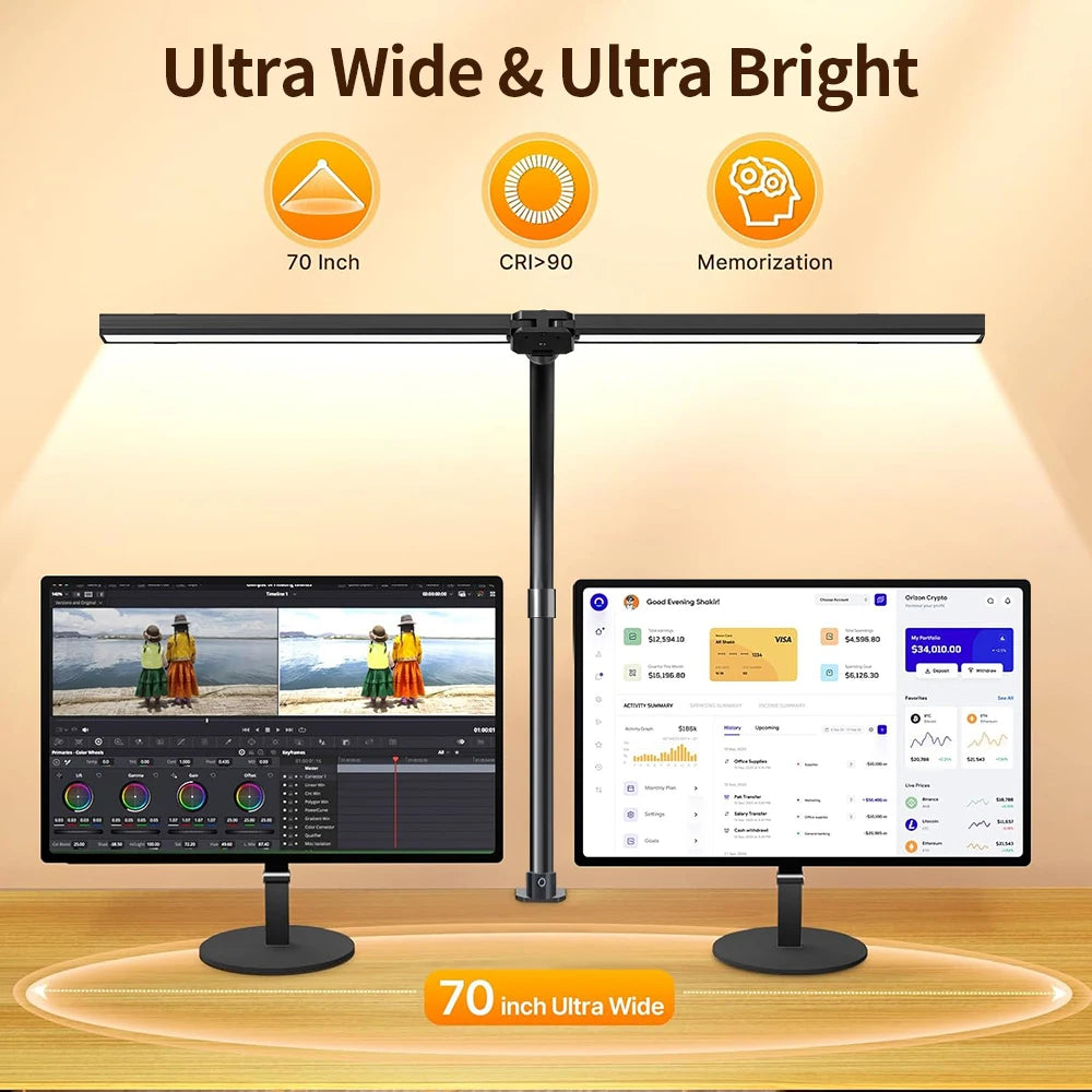 24W Clamp LED Desk Lamp