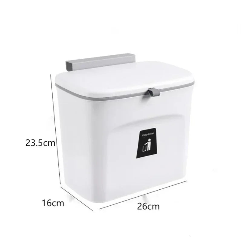 Compact Quiet-Close Trash Can