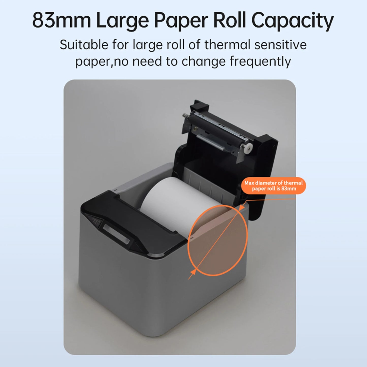Wireless Wall-Mount Receipt Printer