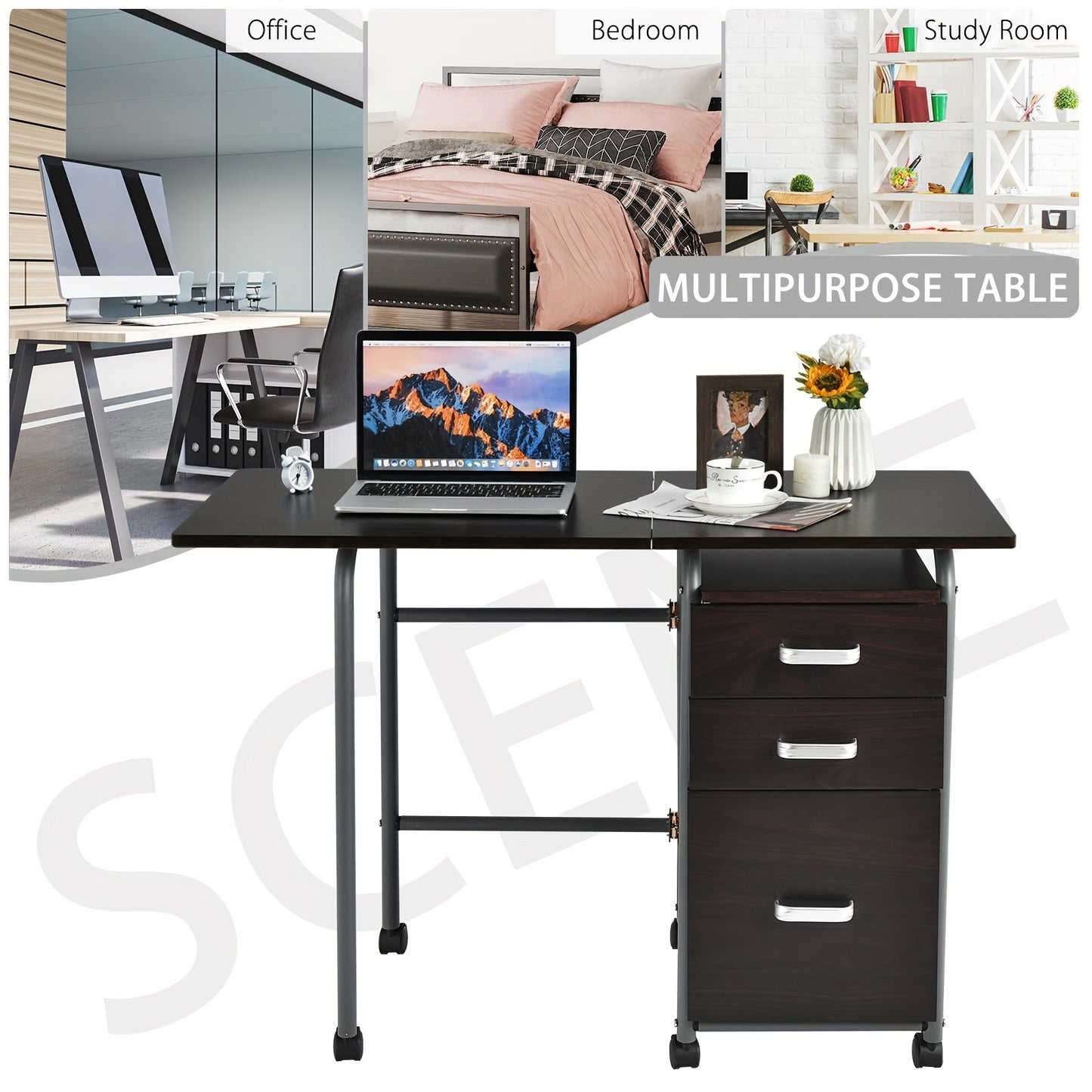 Folding Computer Study Desk