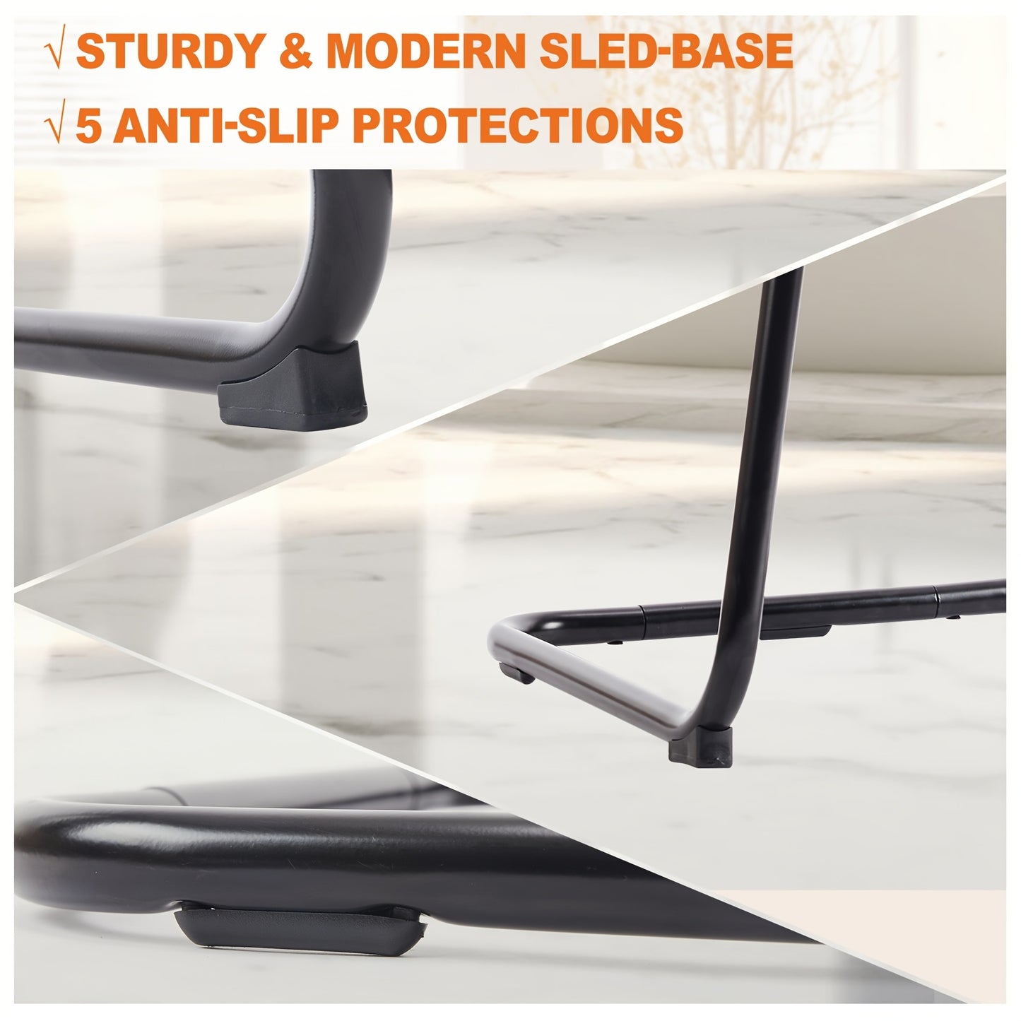 Sled Base Mesh Chair