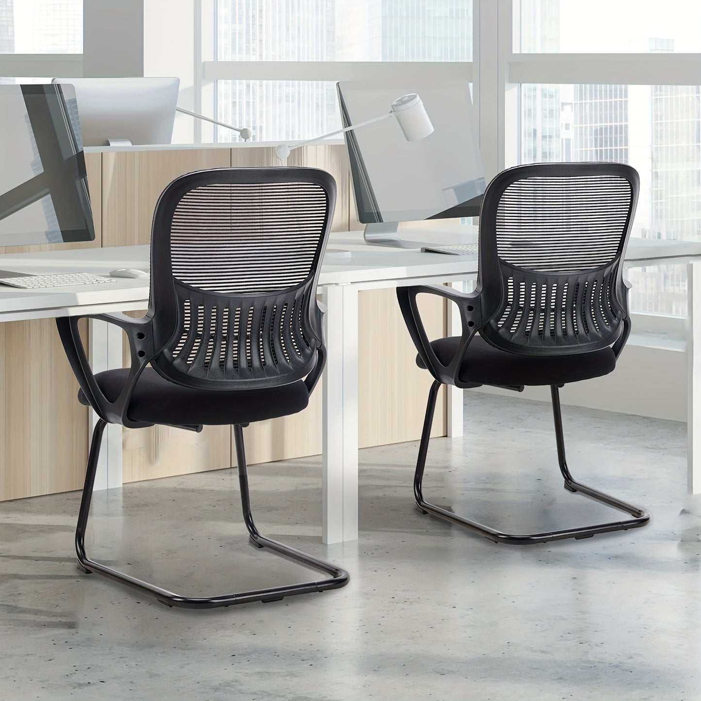 Sled Base Mesh Chair