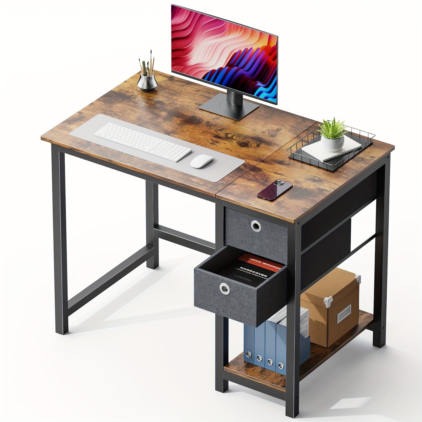 40 Inch Desk with Drawers