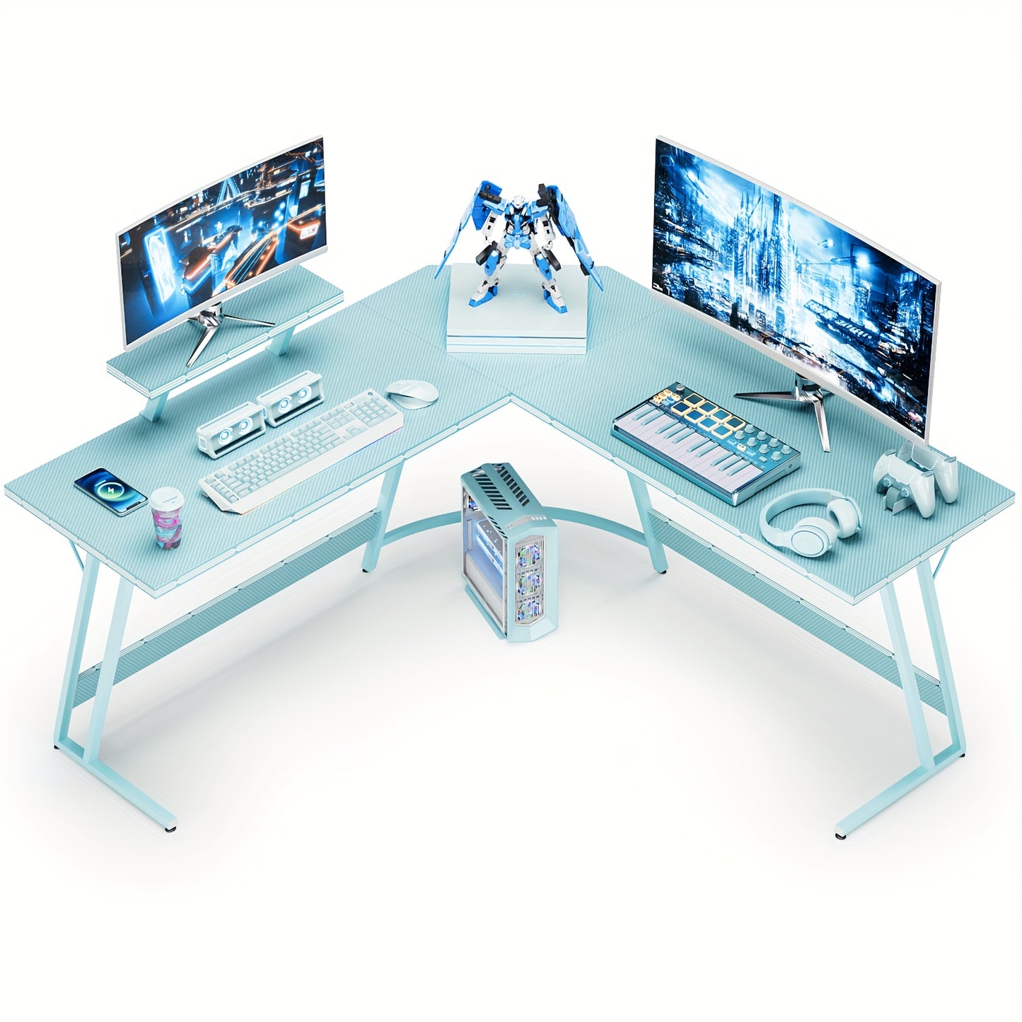 51 Inch L-Shaped Gaming Desk